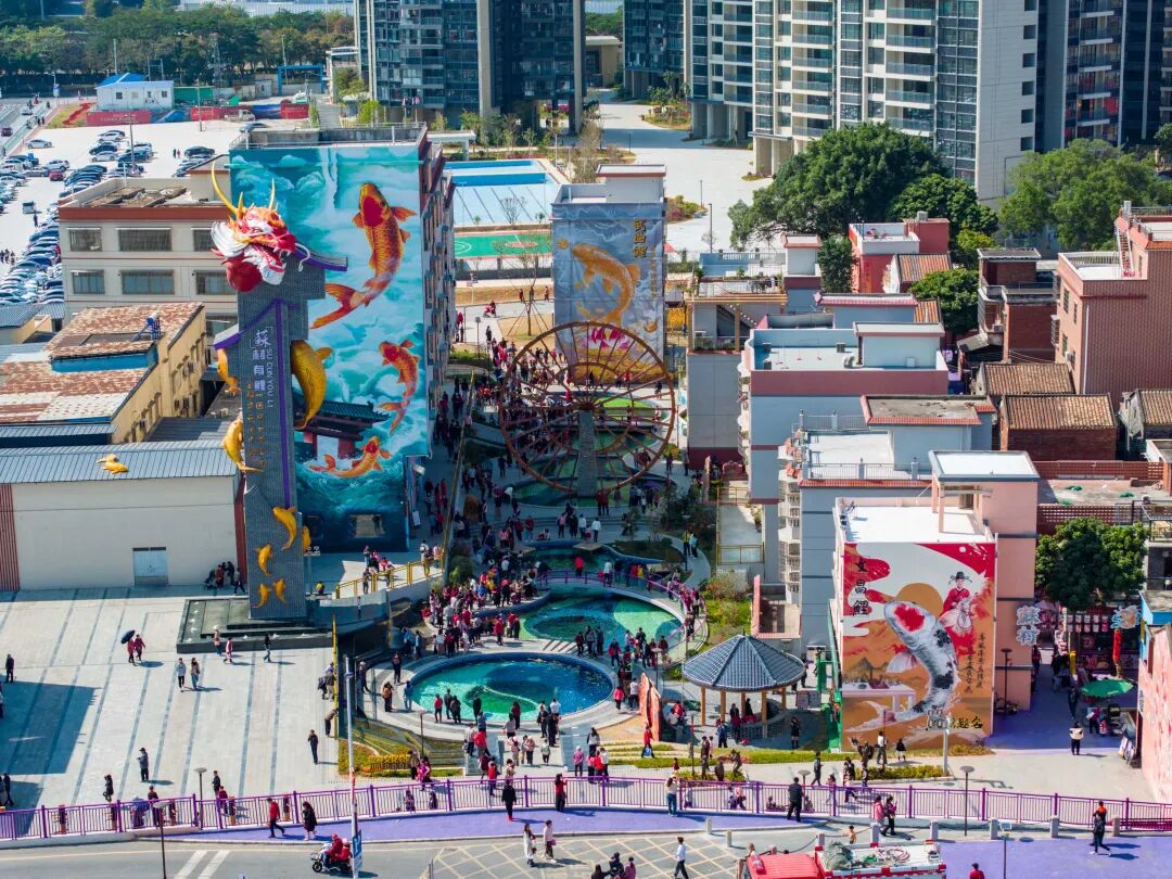 蘇村锦鲤文化街区。洪海摄