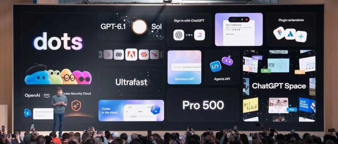 OpenAI DevDay 2026 发布 Dots、GPT-6.1 Sol、500美元订阅等一揽子更新