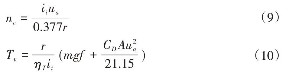 基于NEDC的纯电动汽车两挡变速器传动比设计的图11