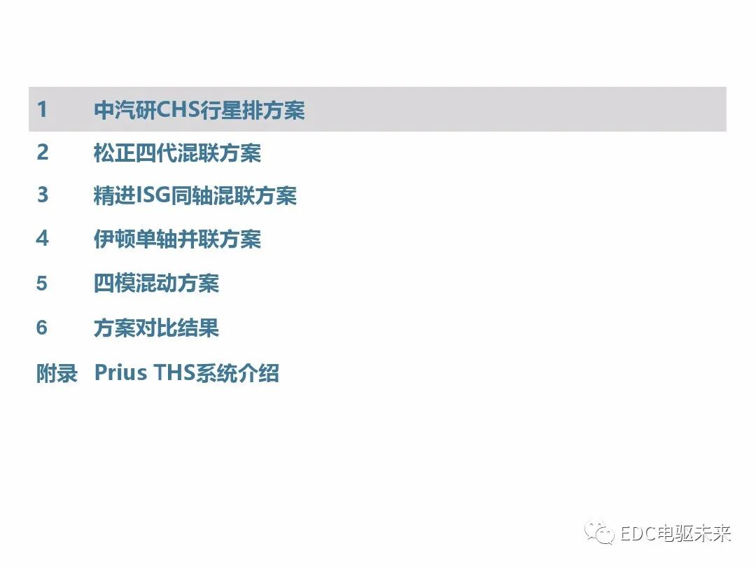 典型混動構型方案對比的圖2