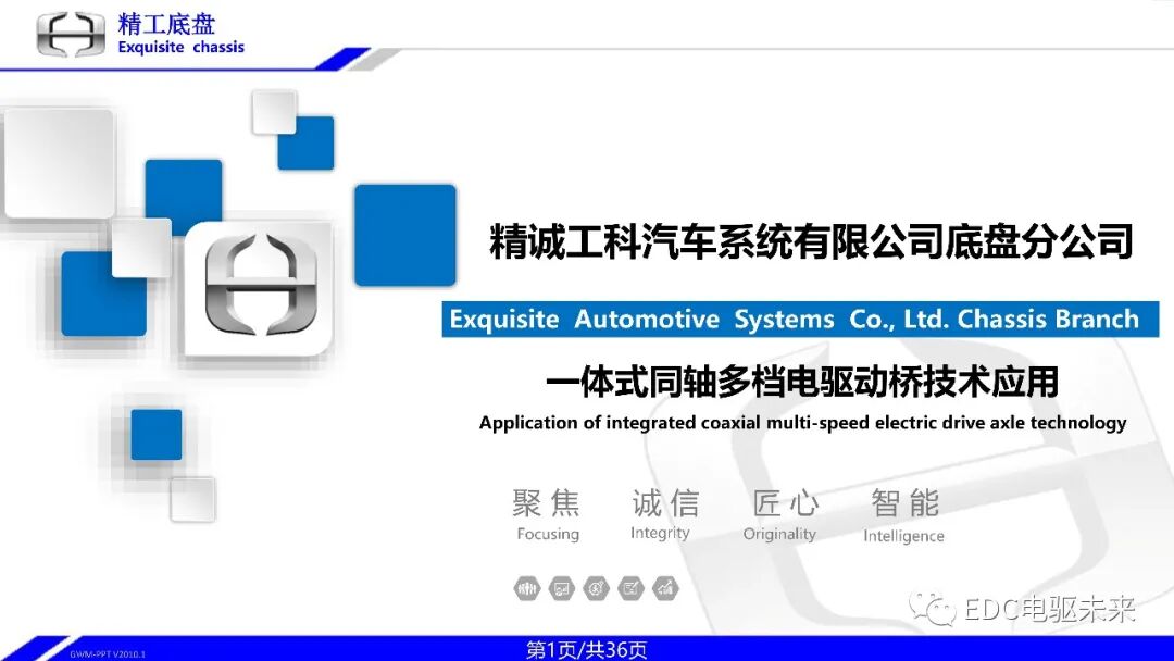 一体式同轴多档电驱动桥技术的图1