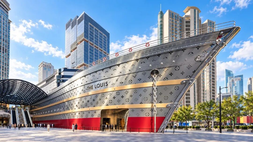The Louis / LV Ship exterior - Destination illustration