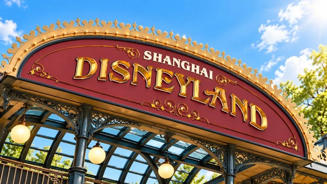 Shanghai Disneyland entrance - Destination illustration