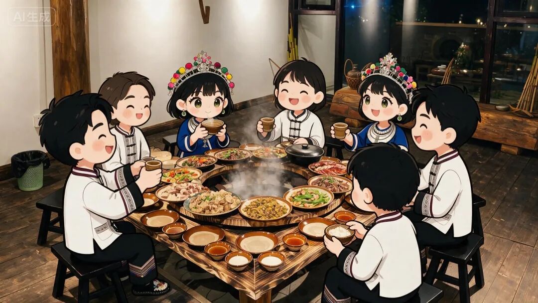 火塘家宴体验示意图，源自PDF