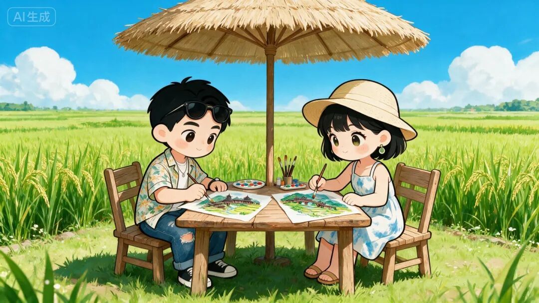 侗族农民画体验示意图，源自PDF