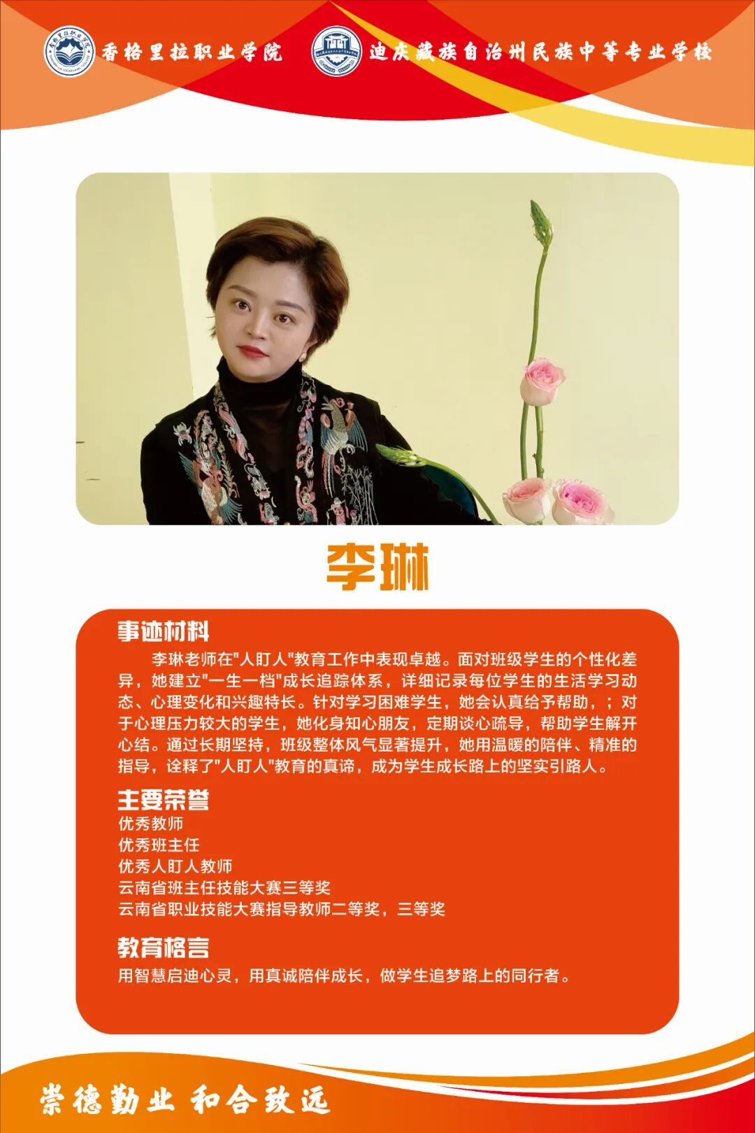 身边的榜样 | 优秀德育辅导员、安全标兵和优秀人盯人教师(图6)