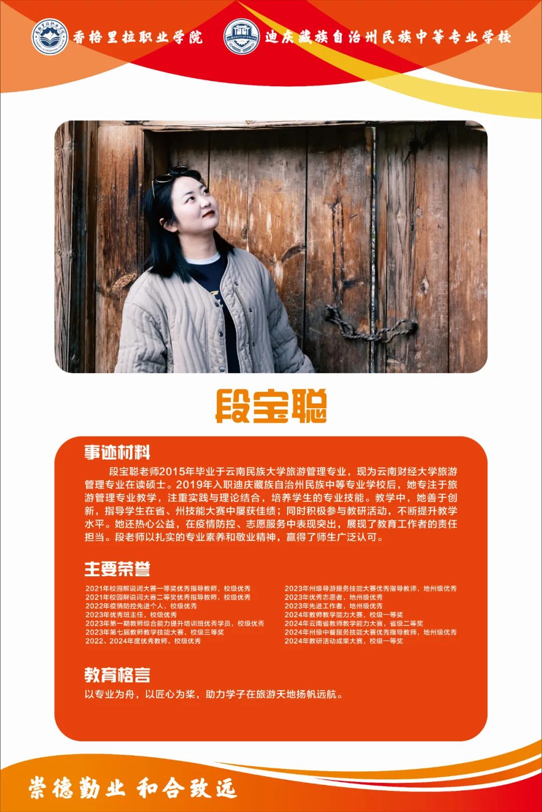 身边的榜样 | 院校优秀教师(图2)