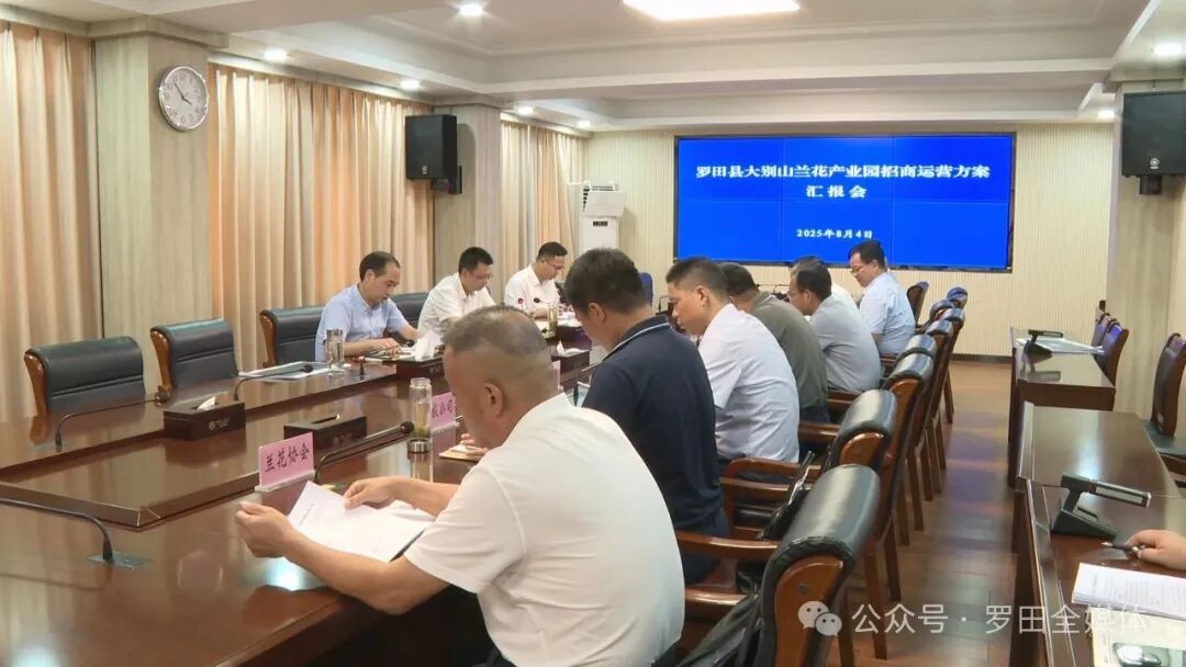 罗田县部署青苔关康养民宿项目建设及兰花产业园运营工作