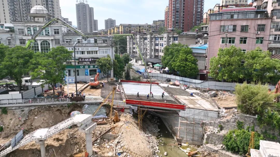 塔山河义水南路小桥将于6月通车