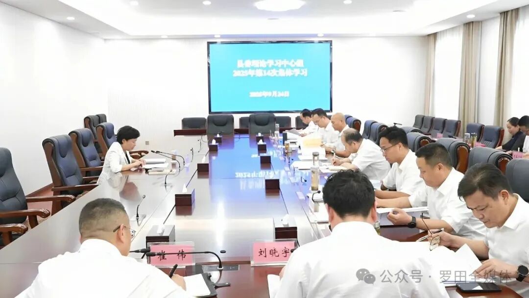 县委理论学习中心组举行2025年第14次集体学习