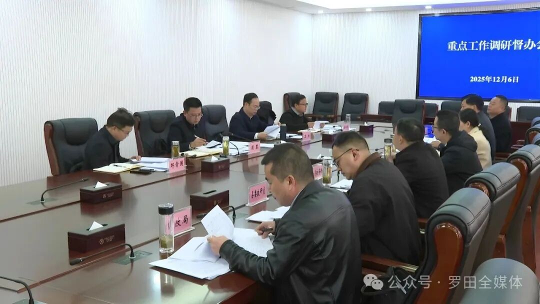 周黎主持召开重点工作调研督办会