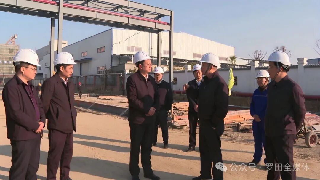 周黎到罗田县经济开发区调研项目建设