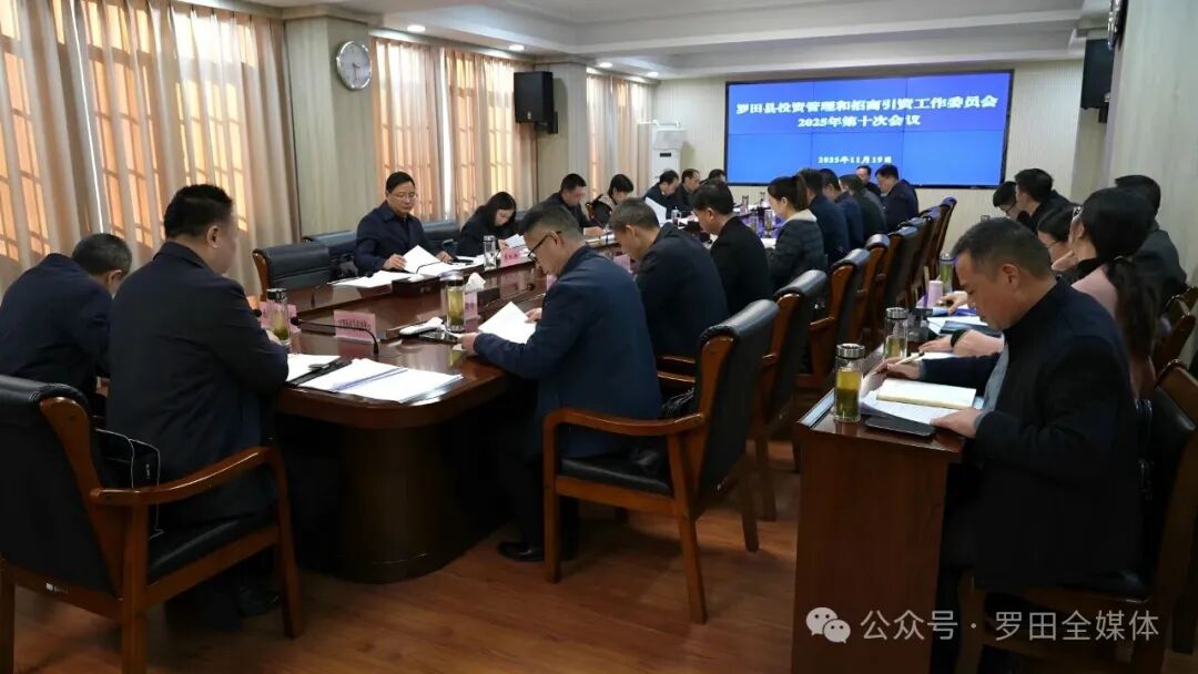 罗田县召开投资管理和招商引资工作委员会2025年第十次会议