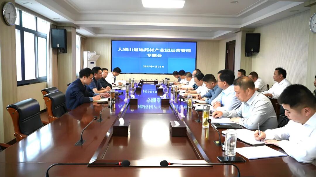 大别山道地药材产业园运营管理专题会召开