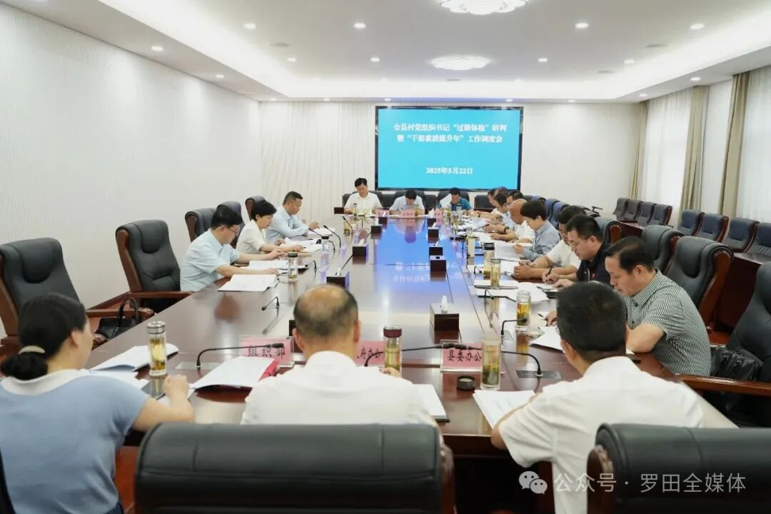 全县村党组织书记“过筛体检”研判暨干部素质提升年工作调度会召开