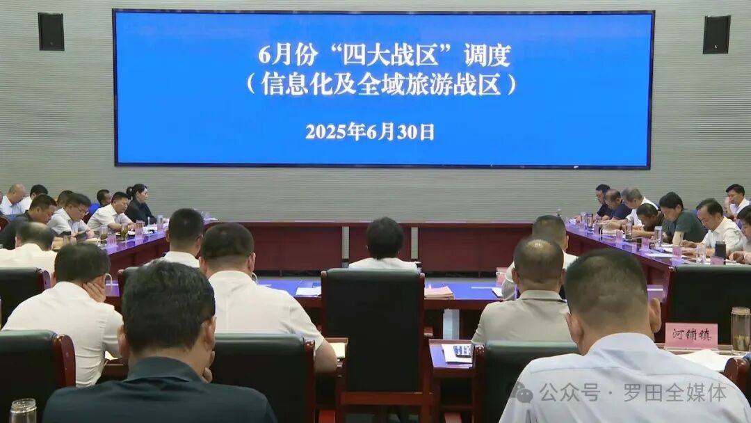 全县6月份四大战区（信息化及全域旅游战区）工作调度会召开