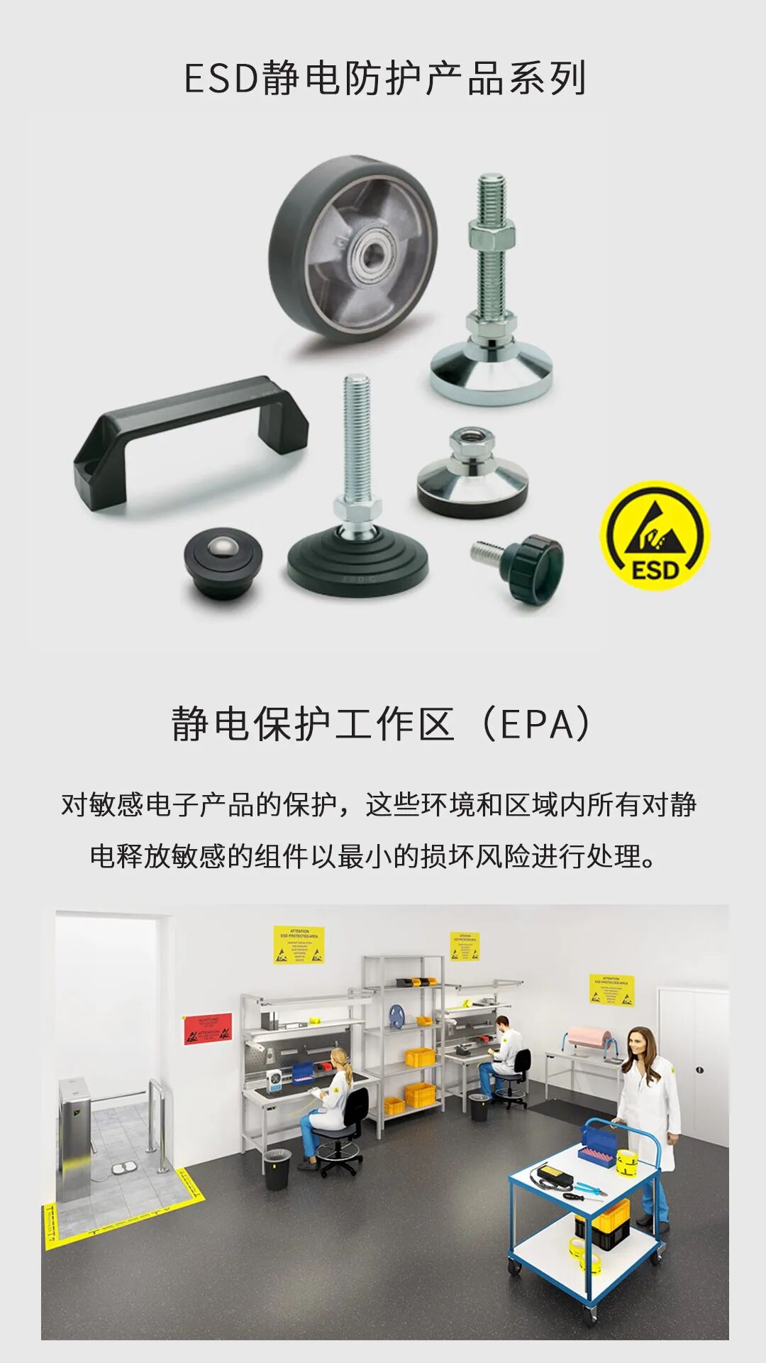 Elesa+Ganter抗靜電標(biāo)準(zhǔn)機(jī)械配件