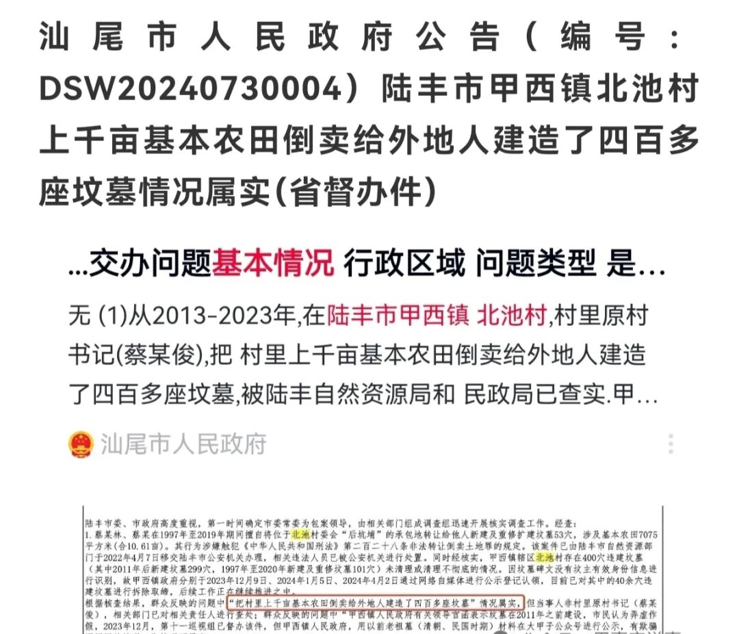 铁证如山——蔡楚填2026年3月举报非法造坟和伪造高标准农田等的有关证据材料(图31)