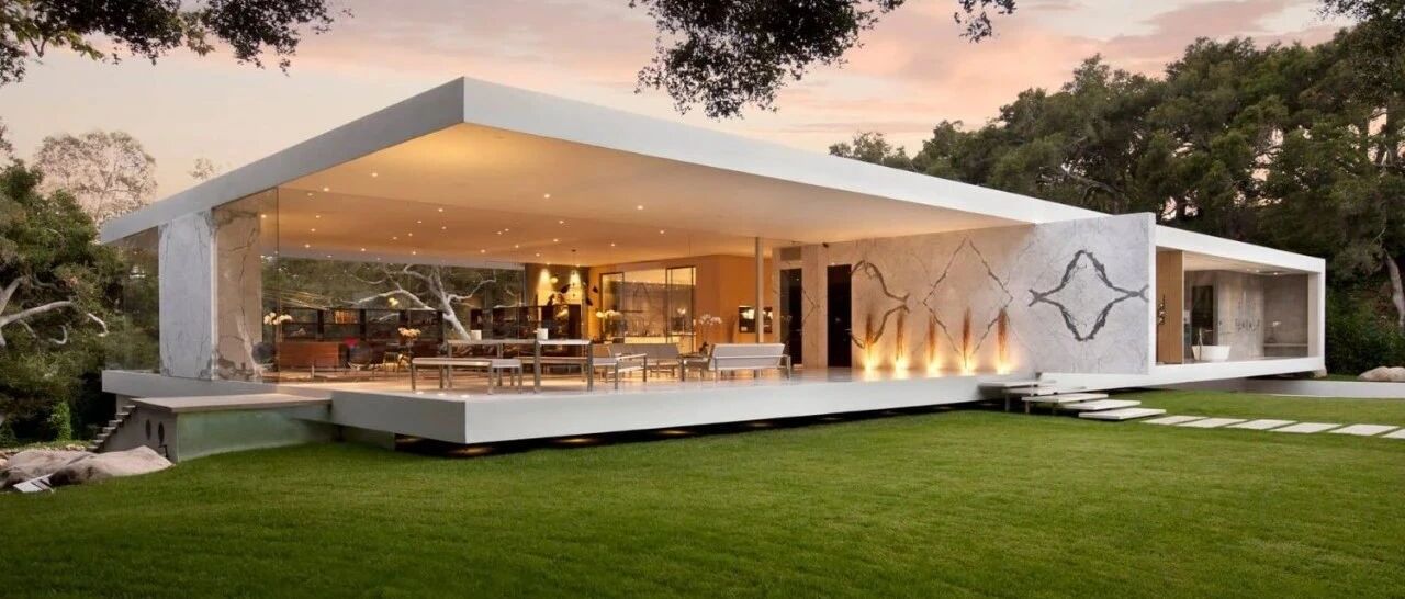 致敬密斯，突破经典极简设计极限的1300㎡超级别墅