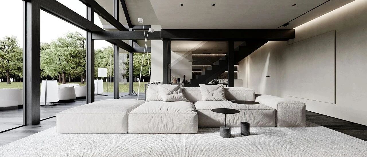 极简+挑空，这样的设计太有格调