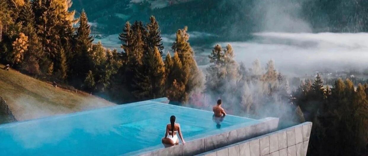 意大利绝美全景度假酒店，天空泳池悬挑17米，太酷了