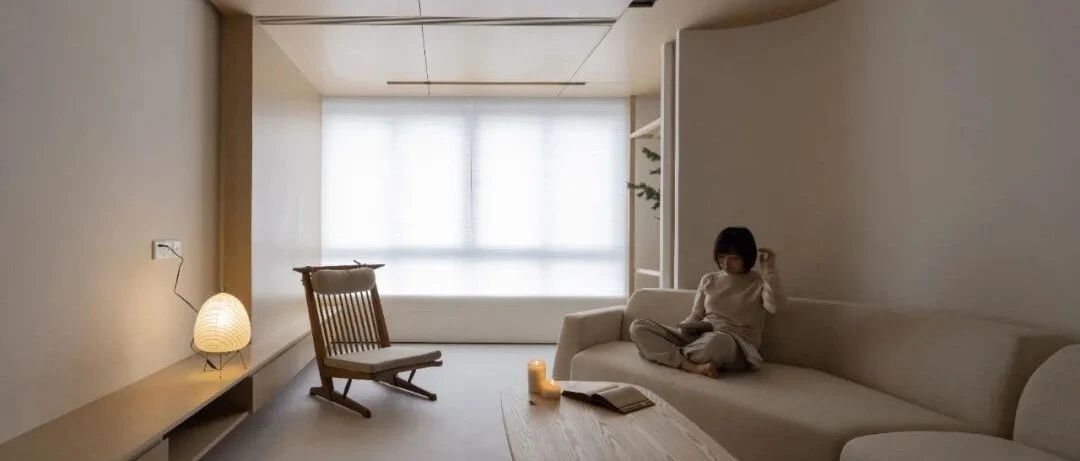 105㎡，上海原木色+微水泥融合碰撞的东方意境美宅