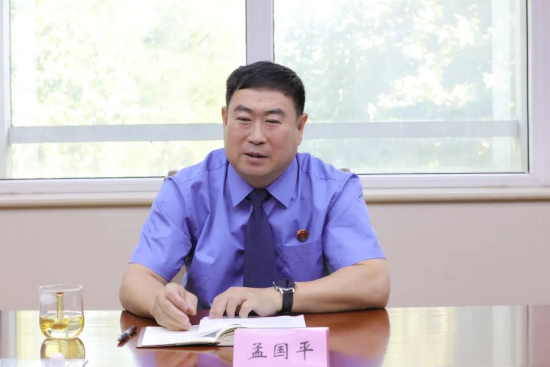 市院党组成员,政治部主任孟国平出席欢送仪式并讲话,高碑店市院和易县