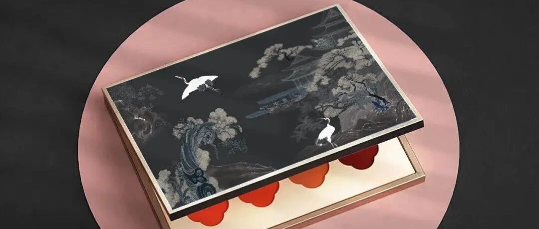 图案|云鹤千年寿，苍松万古青