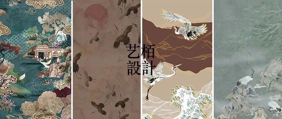 图案专题 | 晴空一鹤排云上，便引诗情到碧宵