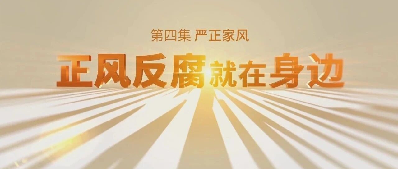 追追追！《正风反腐就在身边》第四集《严正家风》