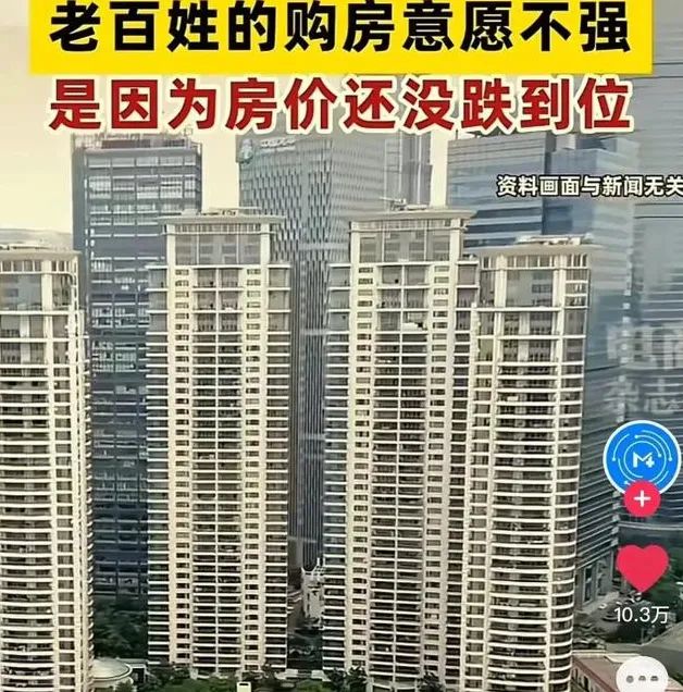 专家称老百姓购房意愿不强是因为房价没跌到位