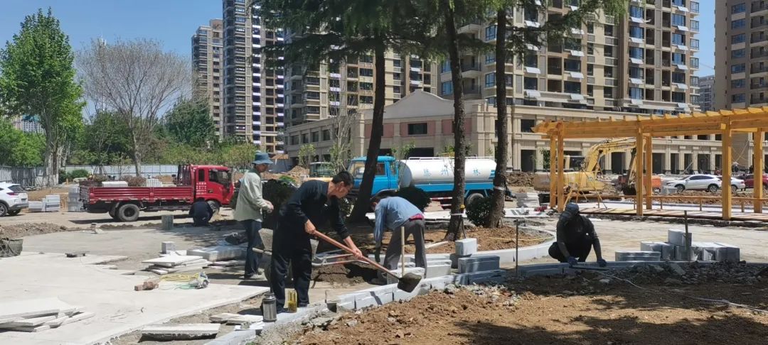 五一坚守！龙泉北路、保利口袋公园、大同路游园、府前路停车场...(图10)