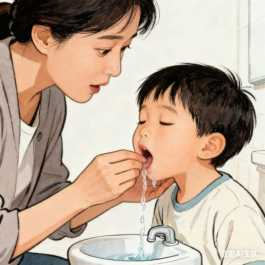 婴儿误吞祈福币险窒