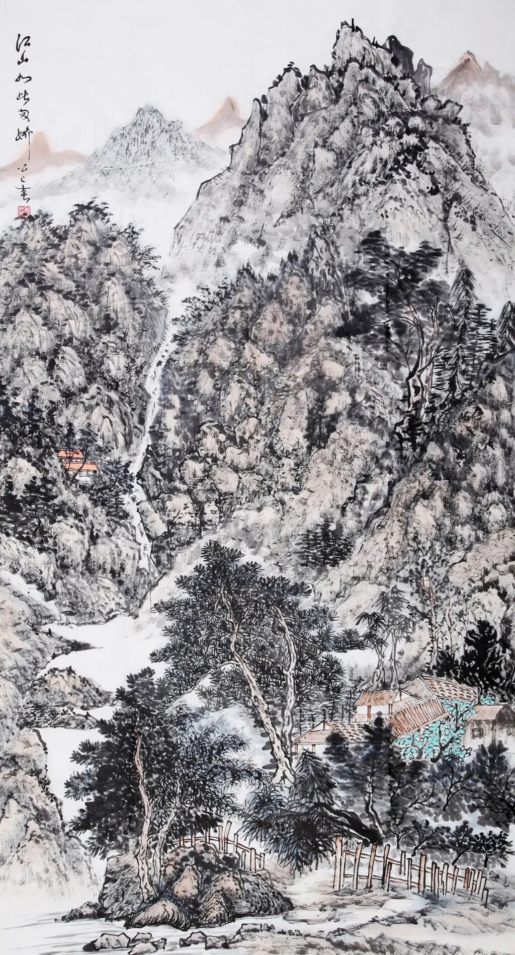 《江山如此多娇》138cmx69cm 2025年.jpg