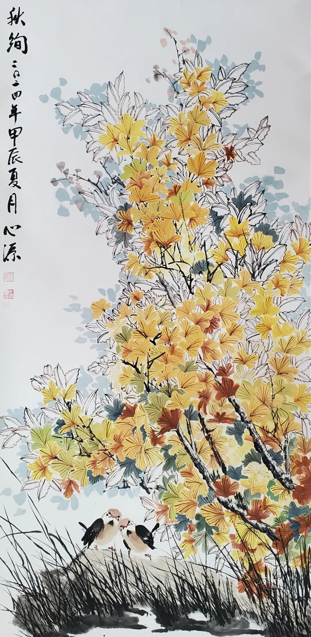 切图-杜甫诗《春望》138cmx69cm-2024年.jpg