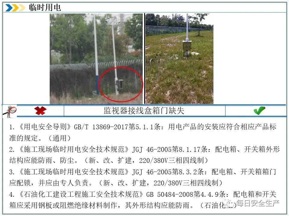 外电防护措施_施工现场临时用电安全规范_临时用电安全检查