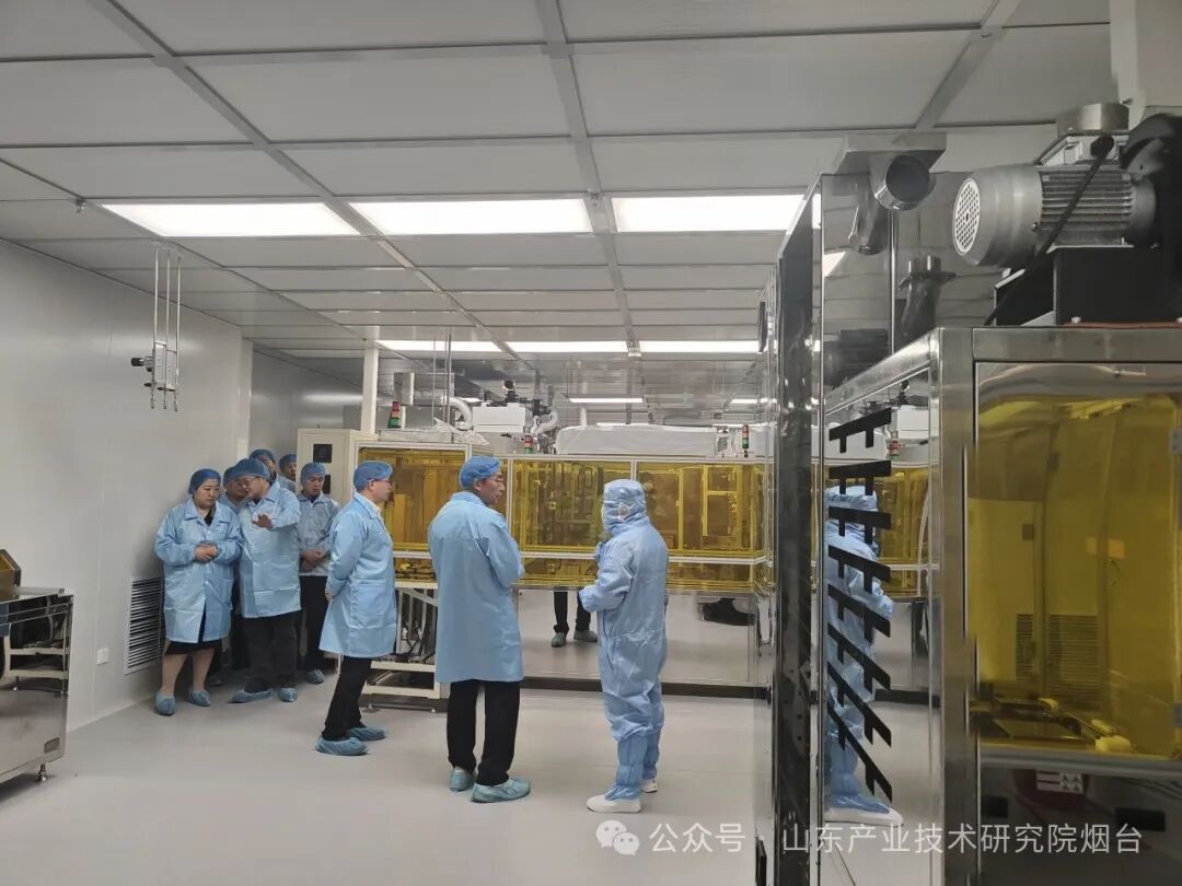 省创新发展研究院信通中心主任杨兵调研产研院（烟台）光电平台-烟台光显新材料科技有限公司