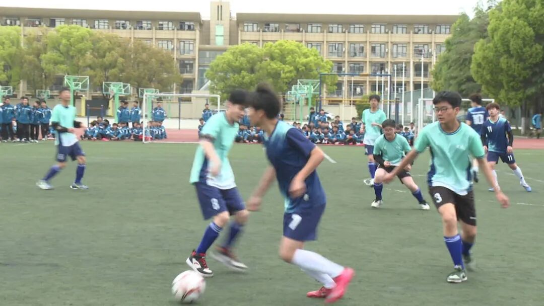 宝应县实验初中集团校园足球超级联赛开赛