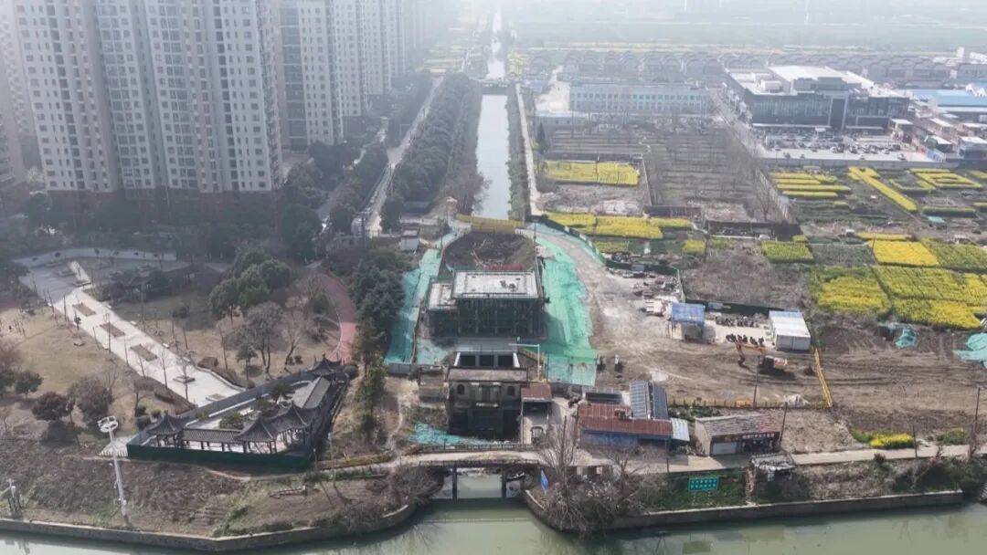 泵站提速建 河道焕新颜 宝应防洪减灾二期工程冲刺收尾