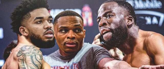 唐斯开团威少引众人围攻，人果然不能太闲