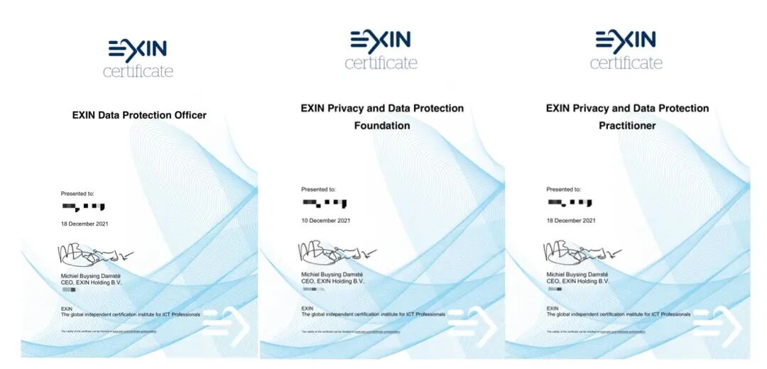 DPO數(shù)據(jù)保護(hù)官（PDPF PDPP 27001）