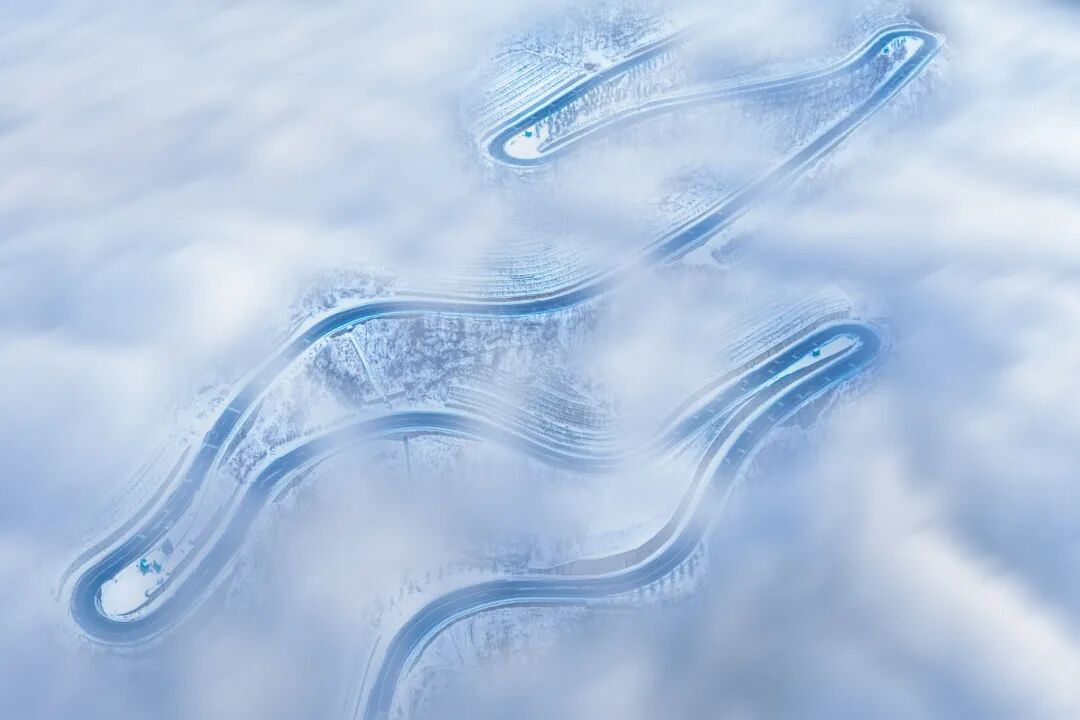 影像雪后的神农架林区银装素裹美不胜收