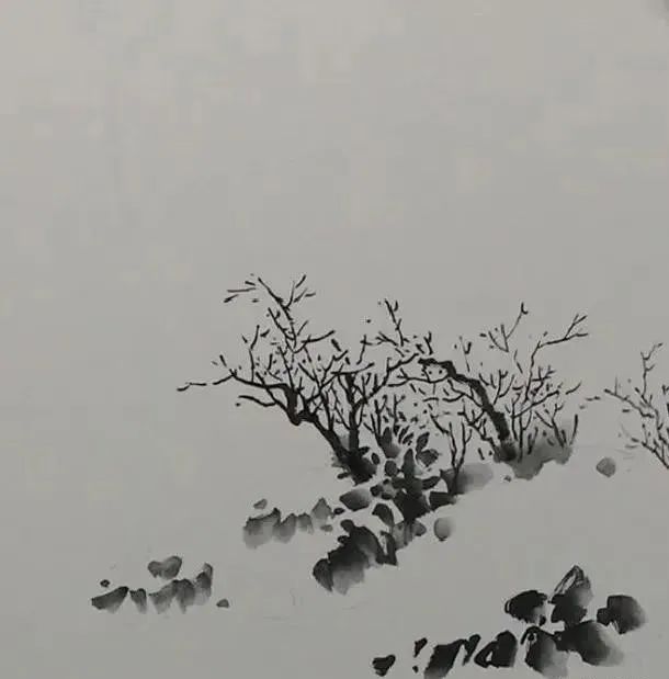 写意《雪景》绘画教程