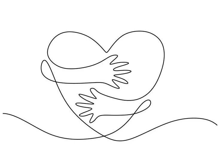 Download heart symbol with hand embrace line drawing for free.jpg
