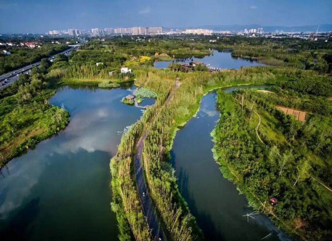 白鹭湾湿地公园实景02豪宅组团成型,拿地房企需有"高端打造实力"在