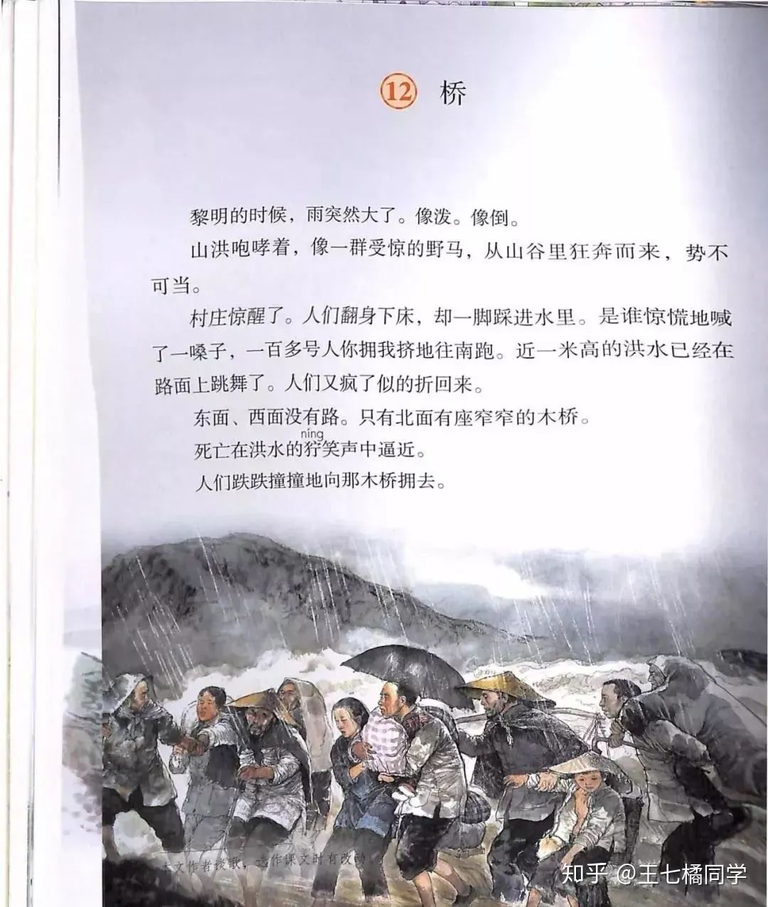《桥》教学的几个关注