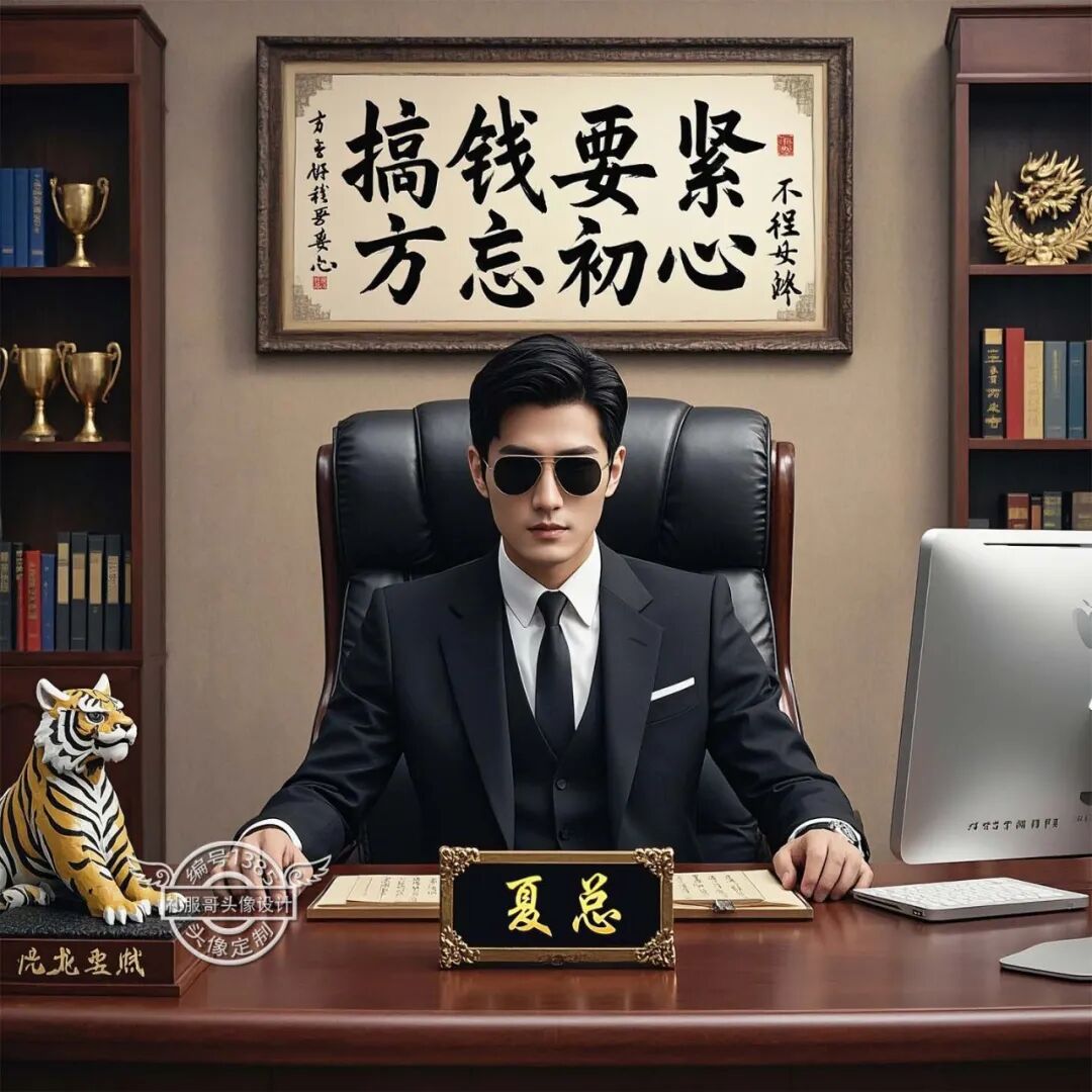 老板姓氏头像:搞钱要紧!