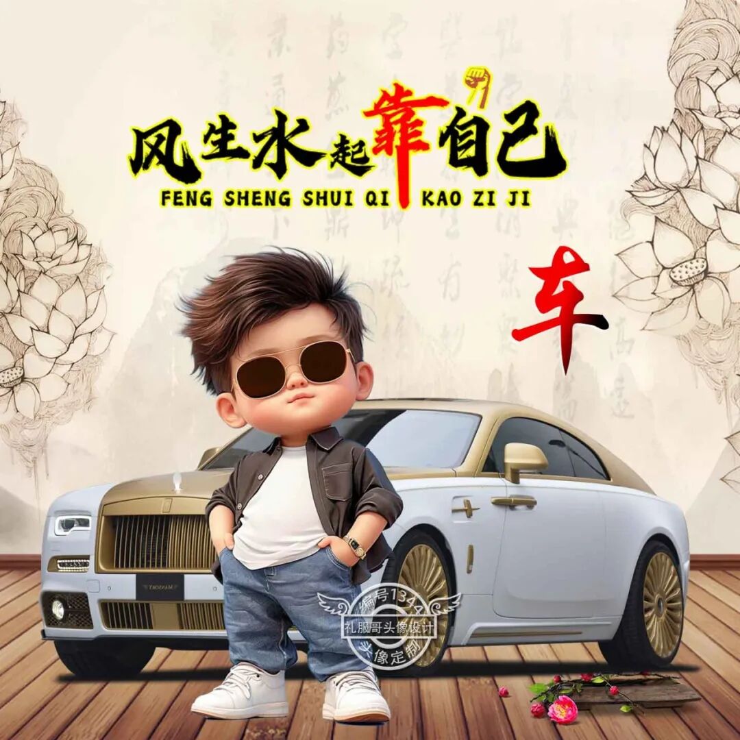 车款姓氏头像:风生水起靠自己!