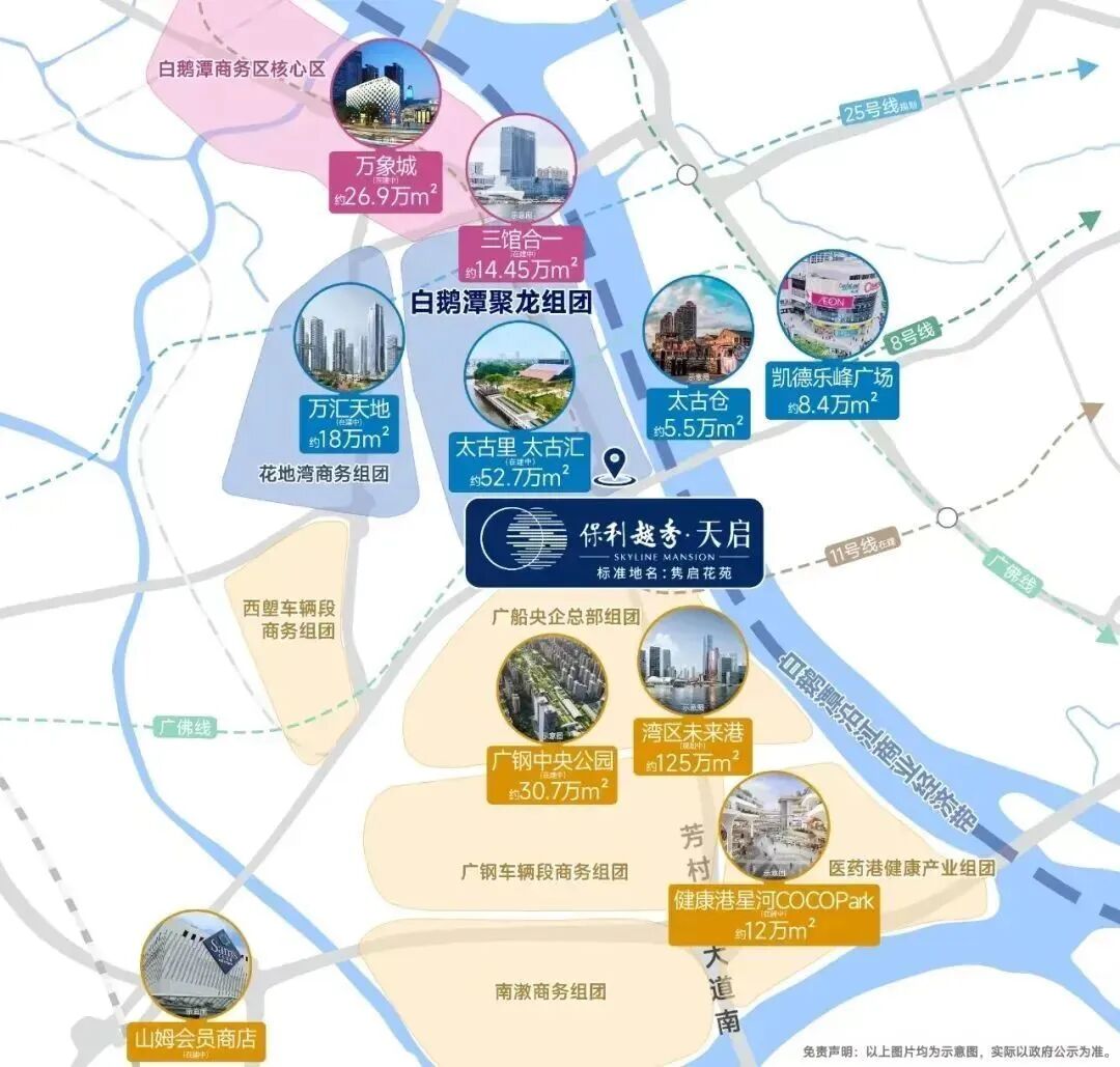 保利越秀天启离地铁口多远？最新在售价格