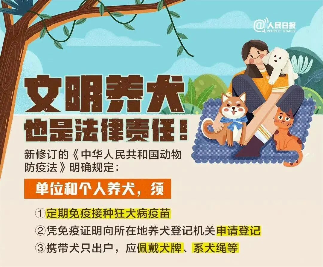 【文明养犬】文明养犬，从我做起︱牵紧“文明绳”，养犬不掉“链”！